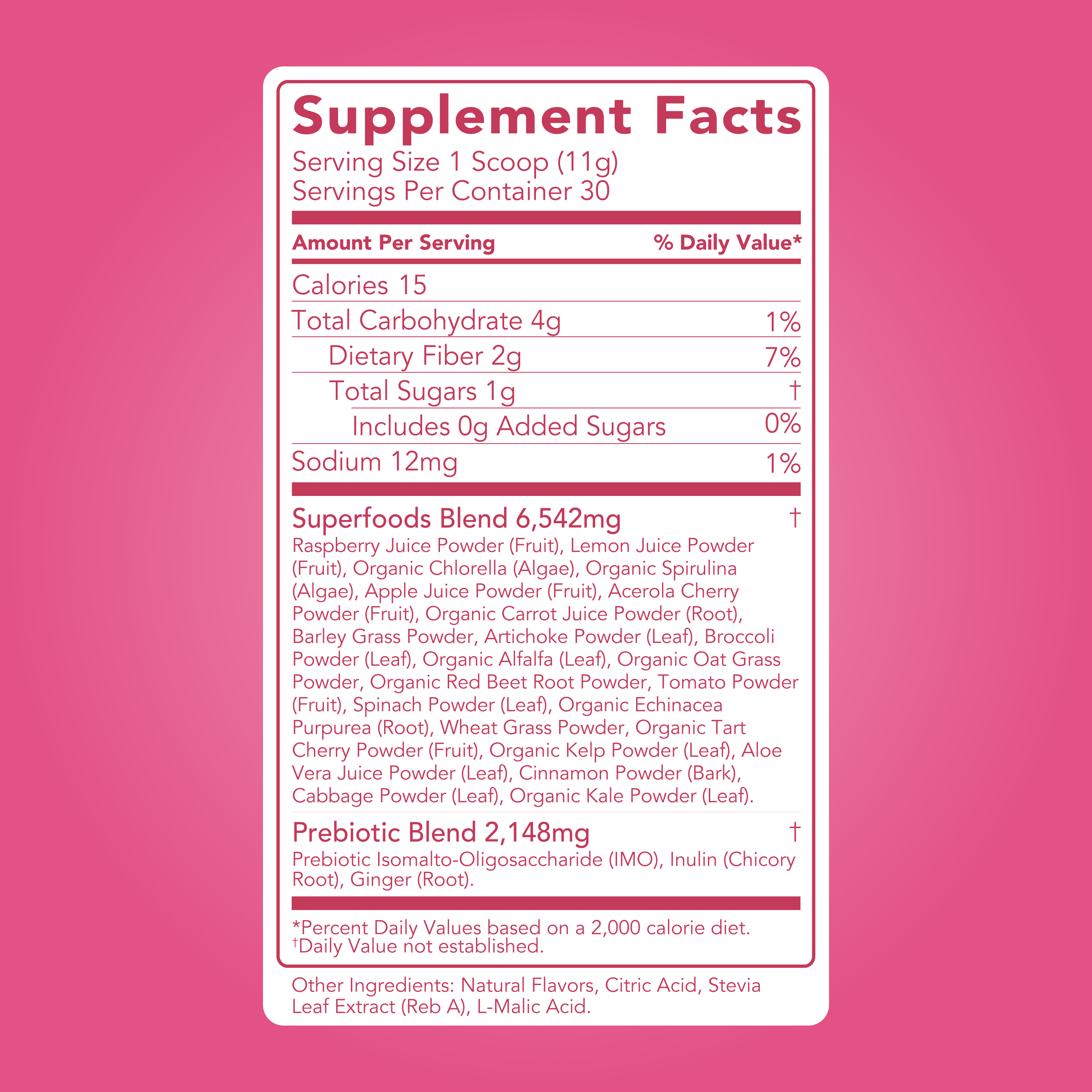 Greens: Raspberry Lemonade Super Greens Mix