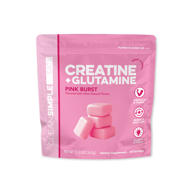 Creatine + Glutamine: Pink Burst (30 Serving Bag)