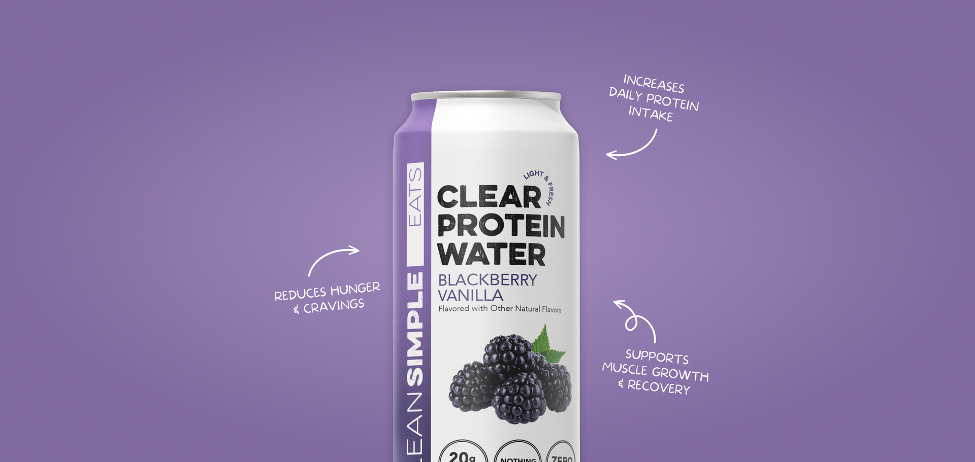 Clear Protein Water: Blackberry Vanilla (12 Pack)