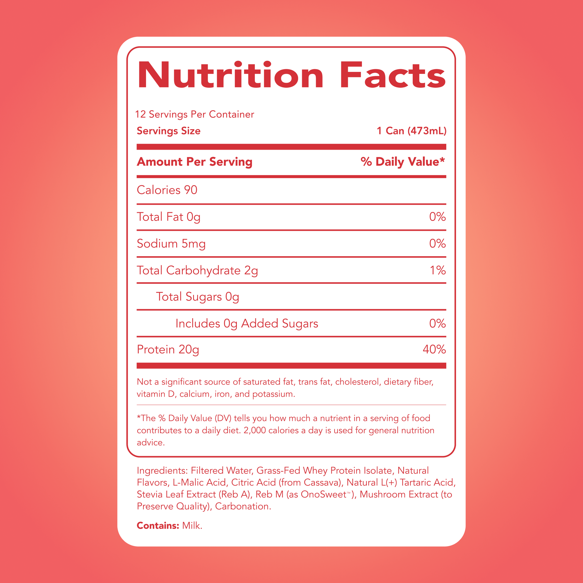 Clear Protein Water: Peach Mango Creme (12 Pack)