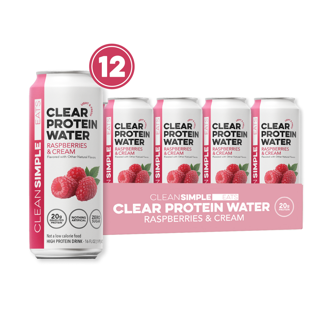 Clear Raspberry Clear Protein Water- Raspberries & Cream | CSE – Clean Simple Eats