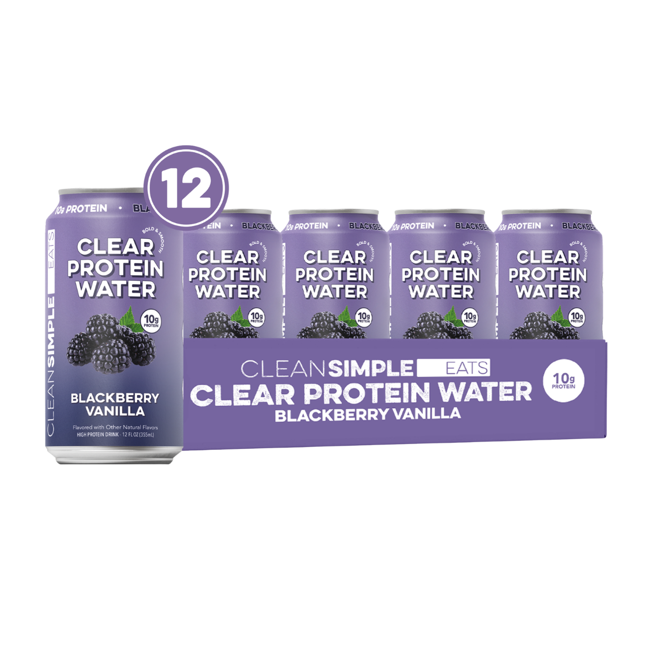 Clear Protein Water: Blackberry Vanilla (12 Oz. | 12 Pack)