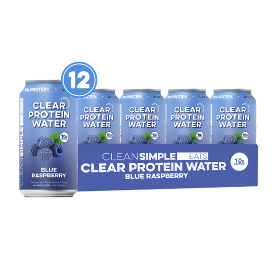 Clear Protein Water: Blue Raspberry (12 Oz. | 12 Pack)