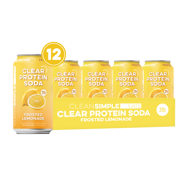 Clear Protein Soda: Frosted Lemonade (12 Oz. | 12 Pack)