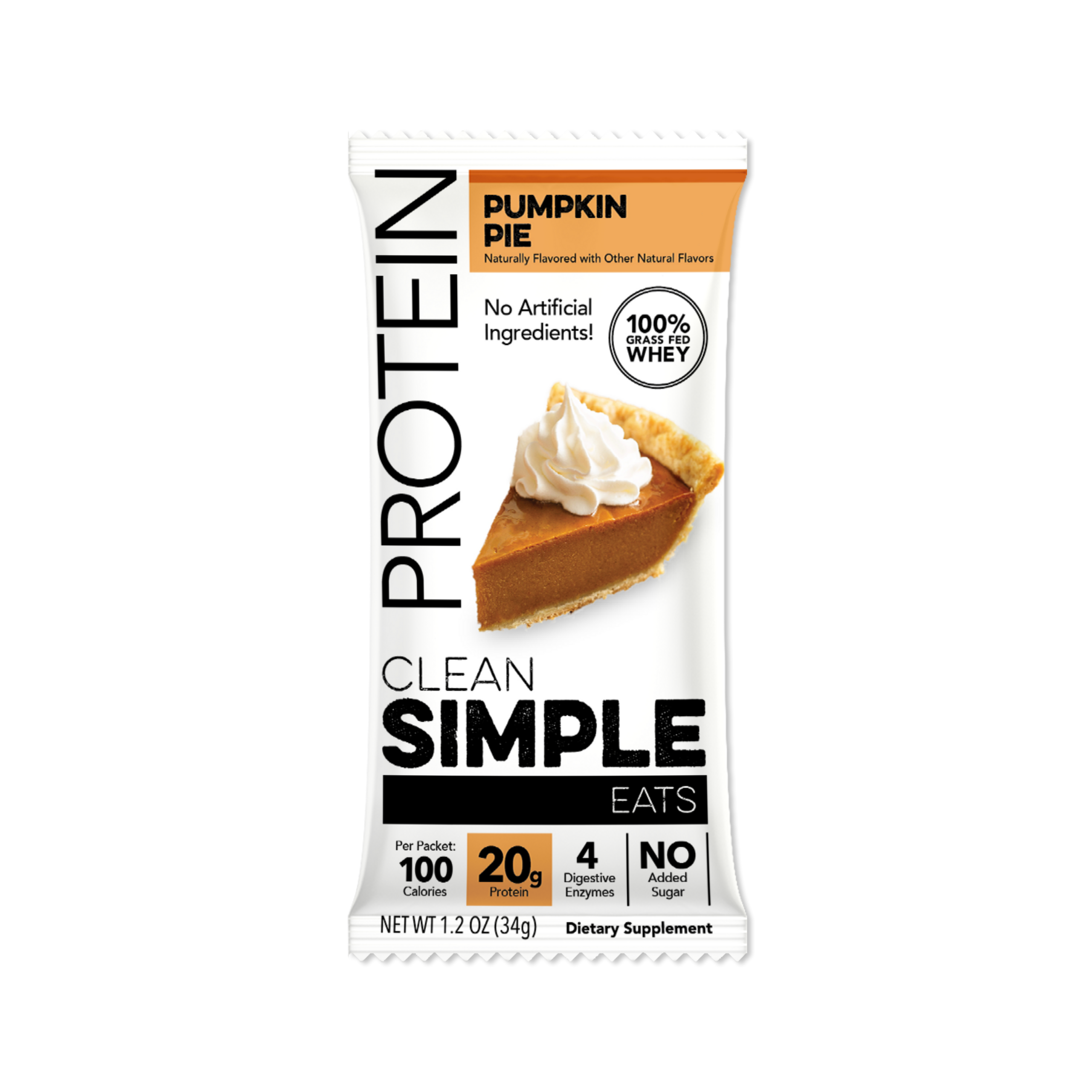 Protein Powder: Pumpkin Pie (Single Serving Stick Pack Sample)