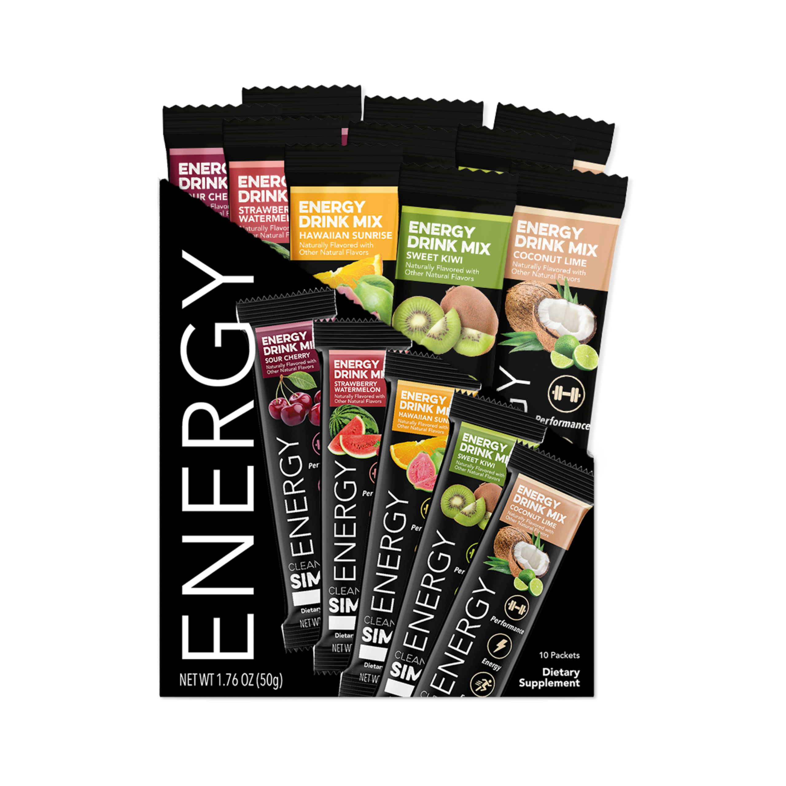 Energy Variety Pack (10 Single Serving Stick Packs)