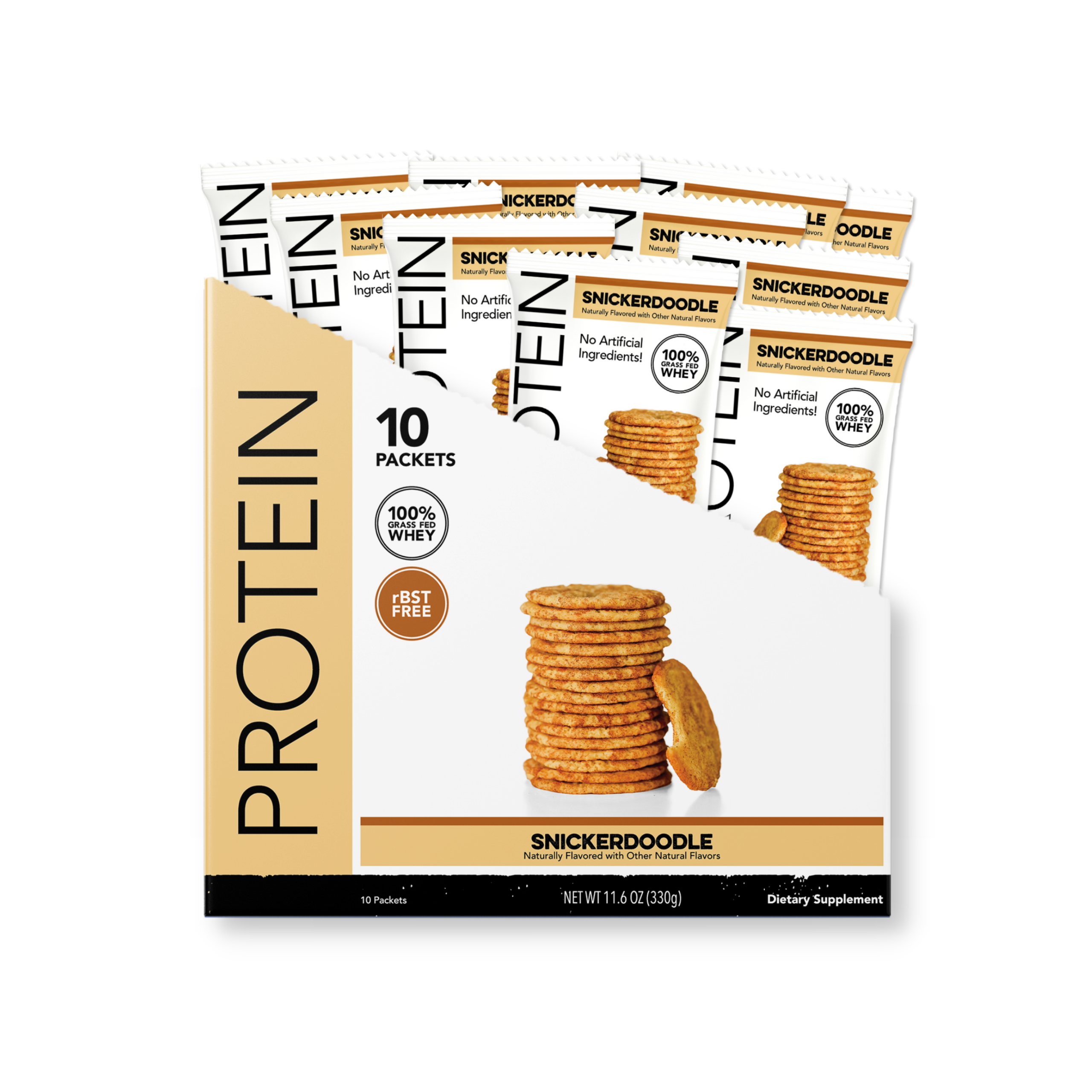 Protein Powder: Snickerdoodle (10 Single Serving Stick Packs)