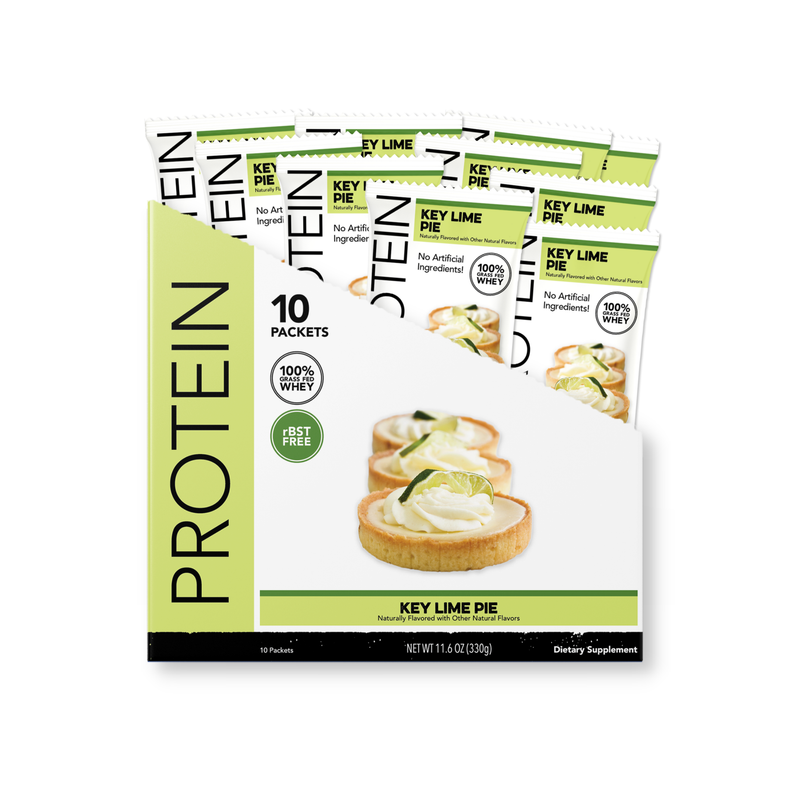 Protein Powder: Key Lime Pie (10 Single Serving Stick Packs)