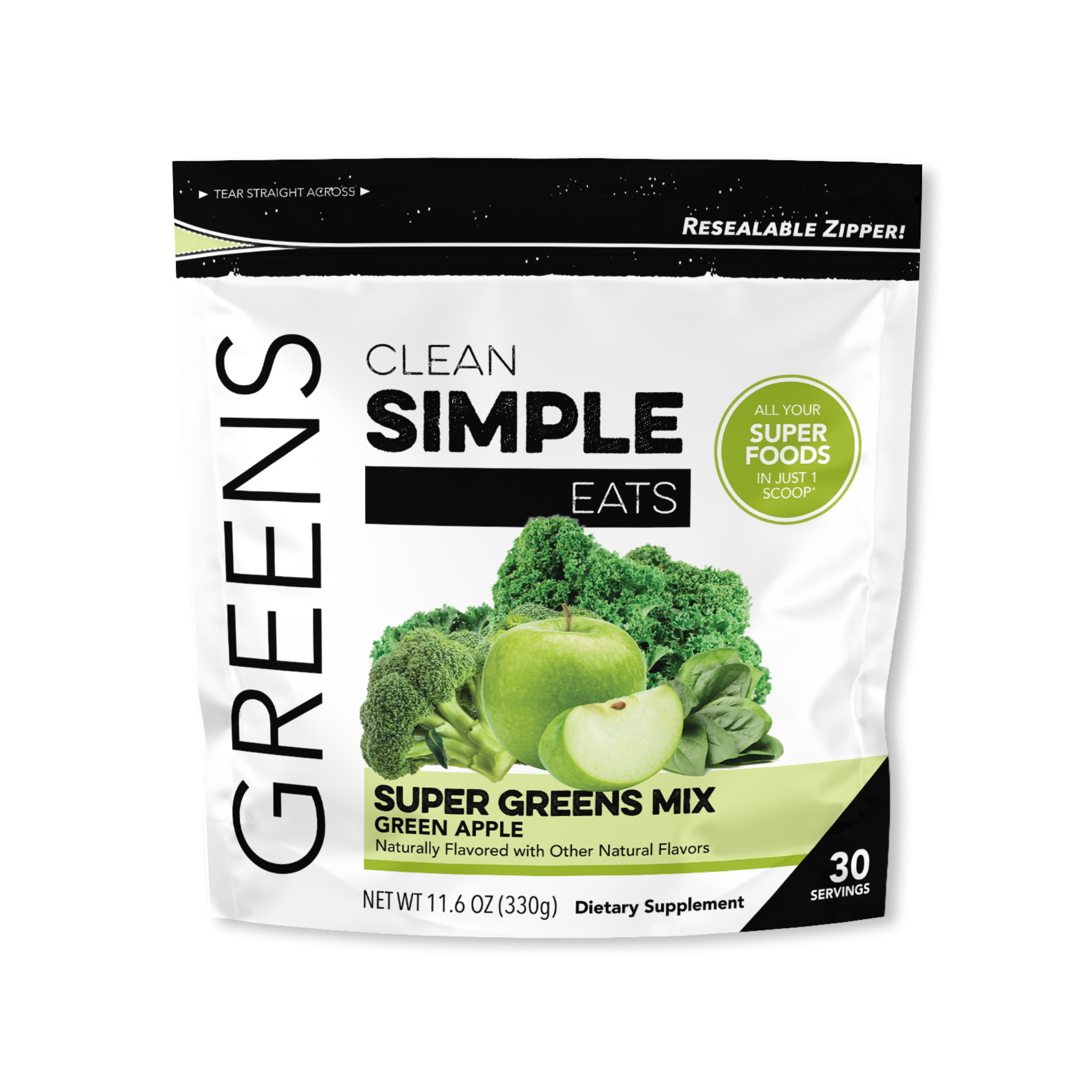 Greens: Green Apple Super Greens Mix – Clean Simple Eats