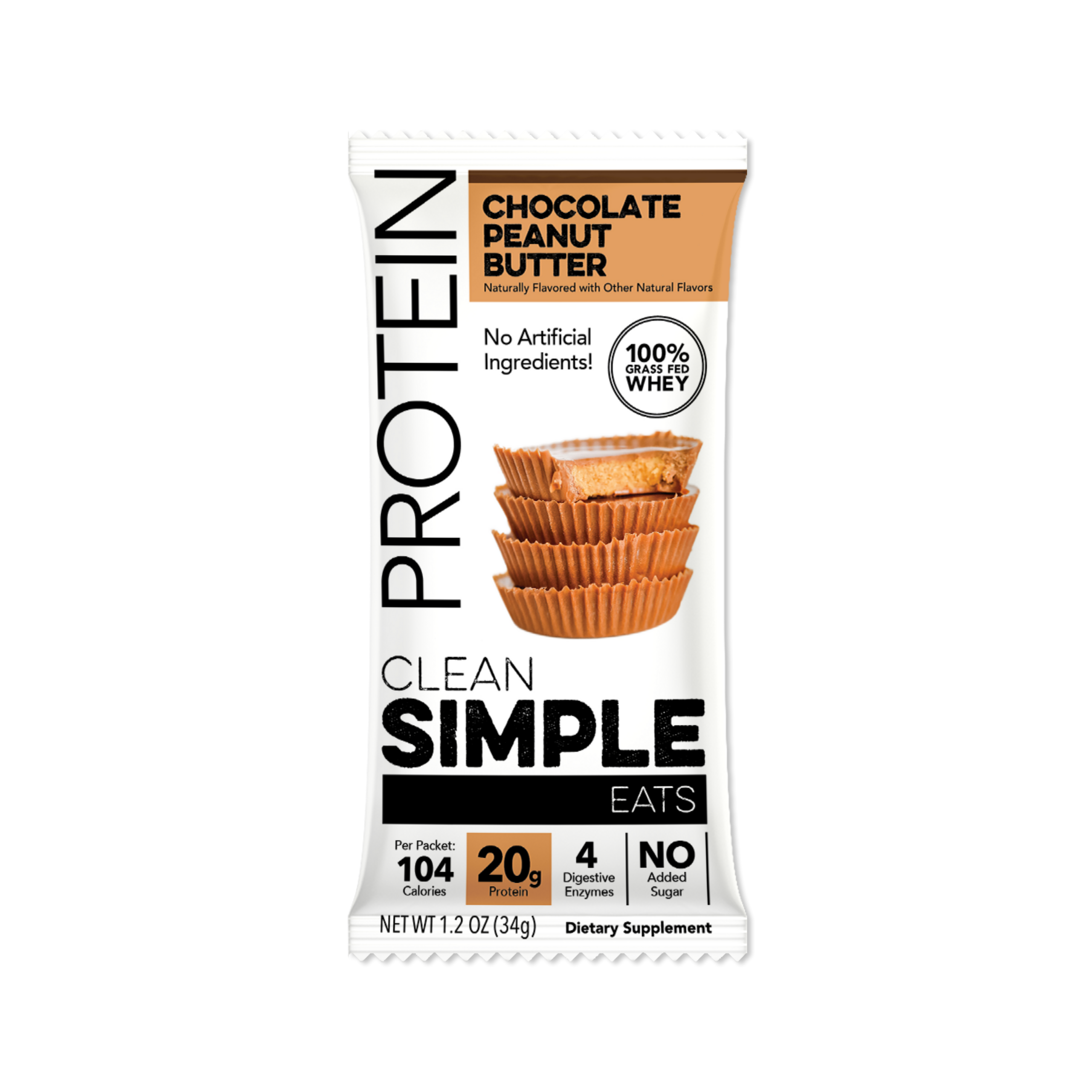 Protein Powder: Chocolate Peanut Butter (Single Serving Stick Pack Sample)