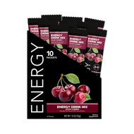 Energy: Sour Cherry Energy Drink Mix (10 Single Serving Stick Packs)