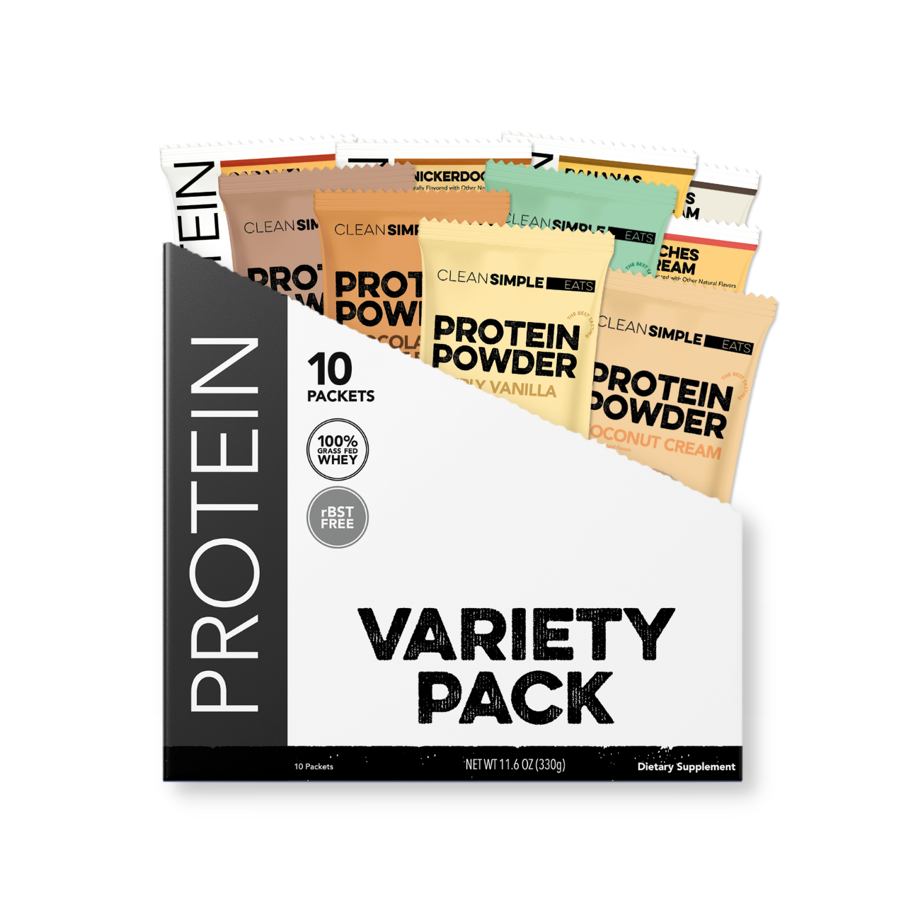 Protein Powder Variety Pack (10 Single Serving Stick Packs)