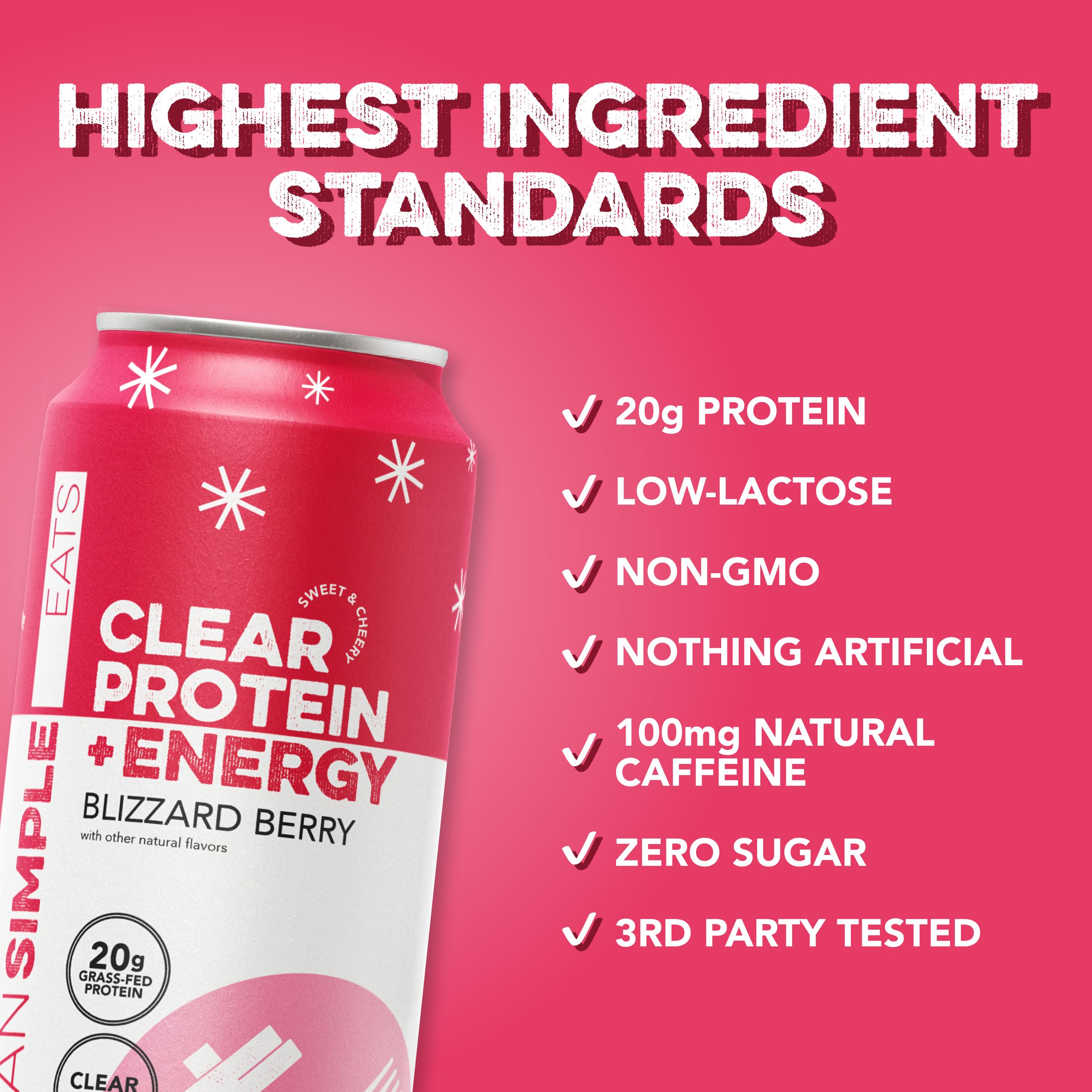 Clear Protein + Energy: Blizzard Berry (12 Pack)
