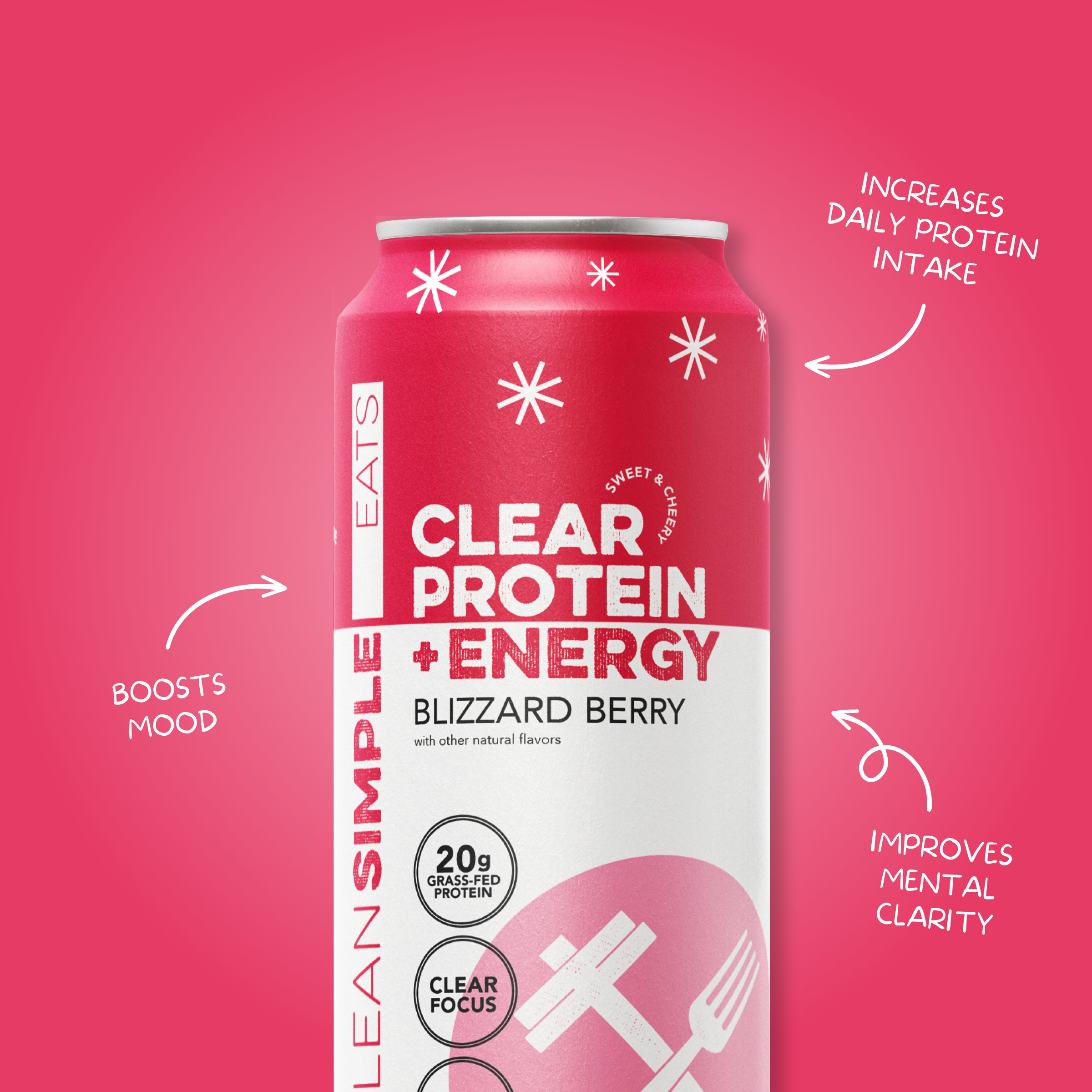 Clear Protein + Energy: Blizzard Berry (12 Pack)