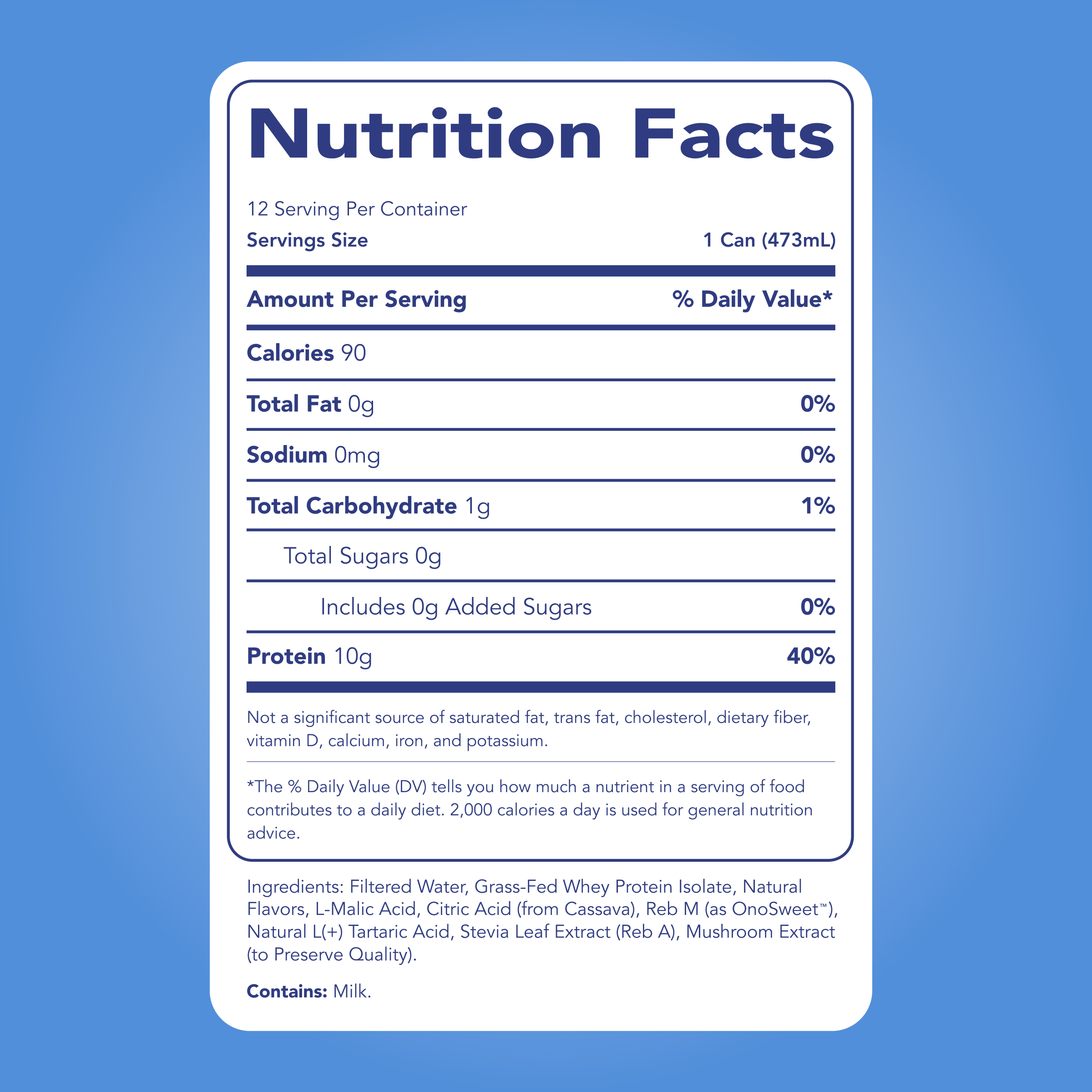 Clear Protein Water: Blue Razz (12 Pack)