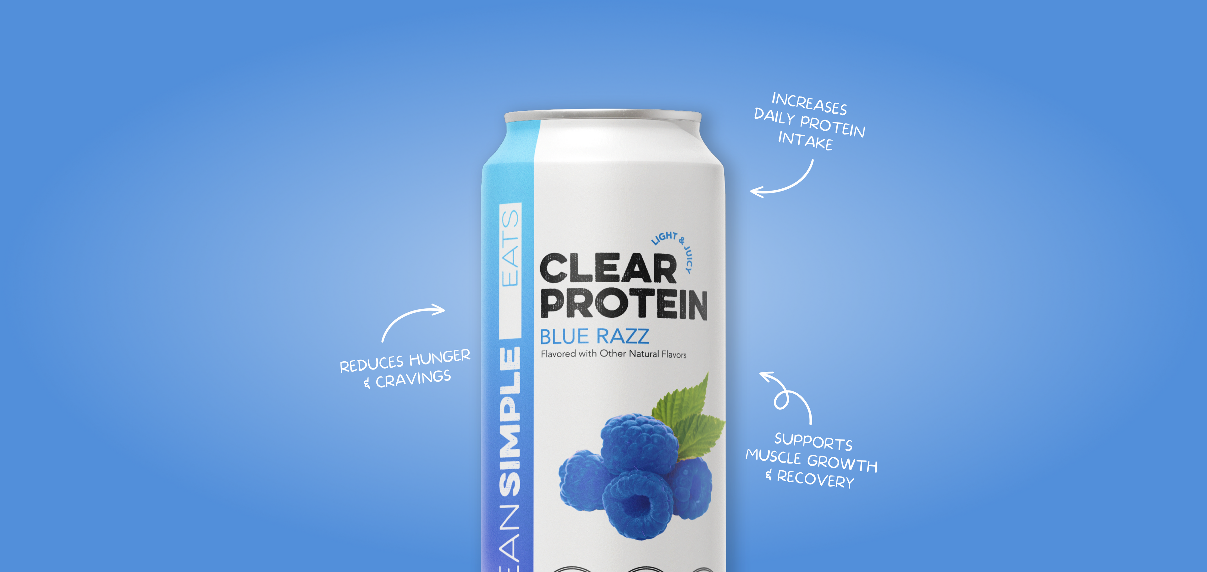 Clear Protein Water: Blue Razz (12 Pack)