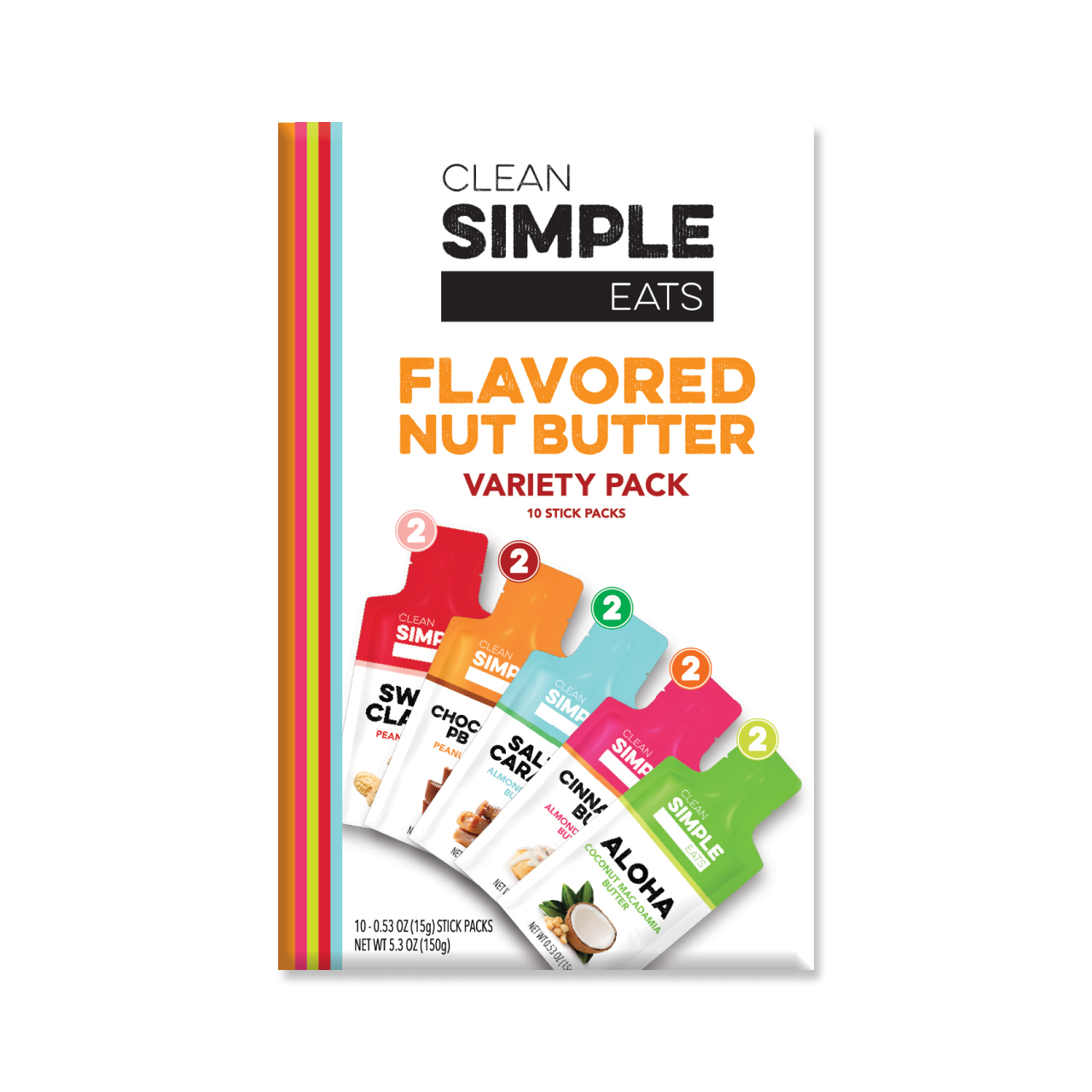 Nut Butter: Butter Variety (10 Single Serving Stick Packs)