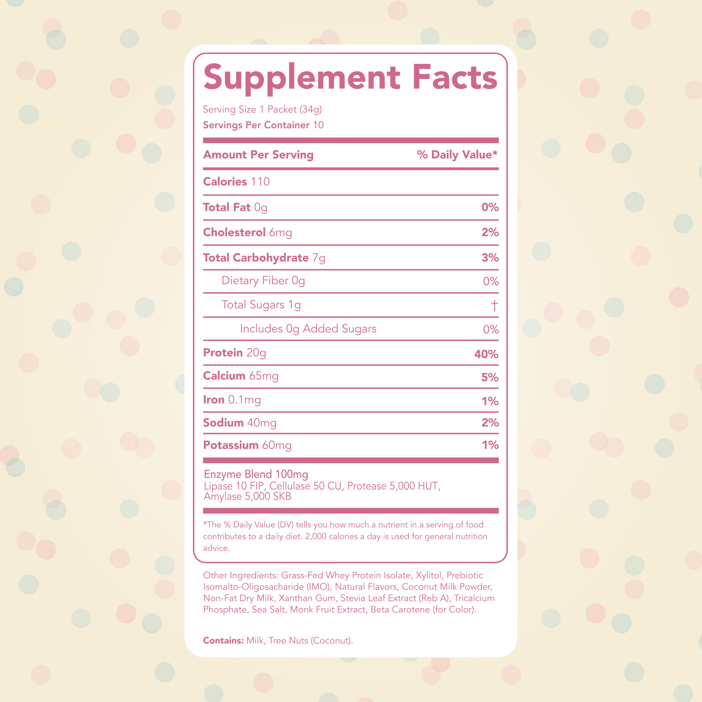 Protein Powder: Cake Batter (10 Single Serving Stick Packs)