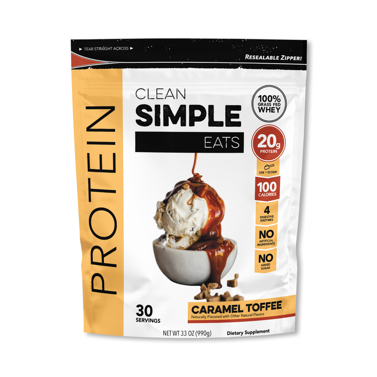 Caramel Protein Powder Clean and Simple Protein Clean Simple Eats