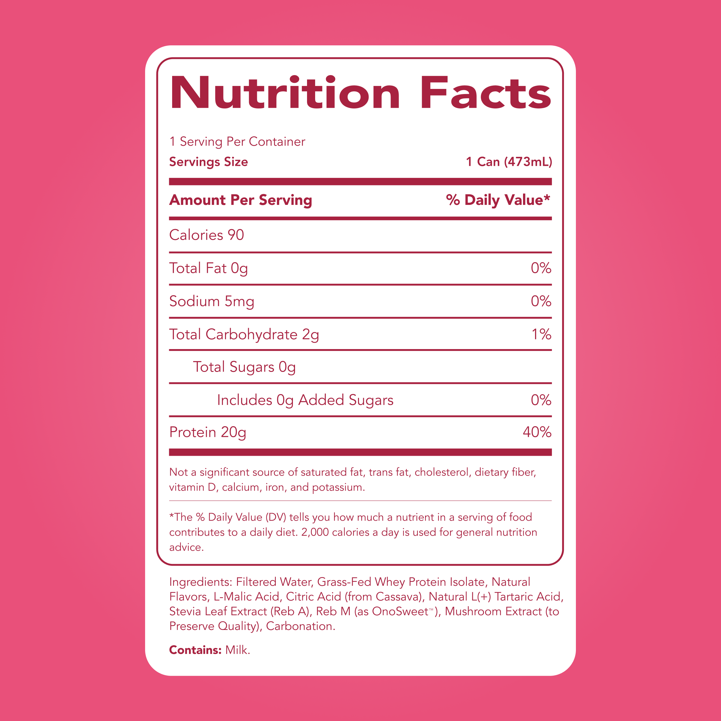 Clear Protein Soda: Cherry Lime (16oz | 12 Pack)