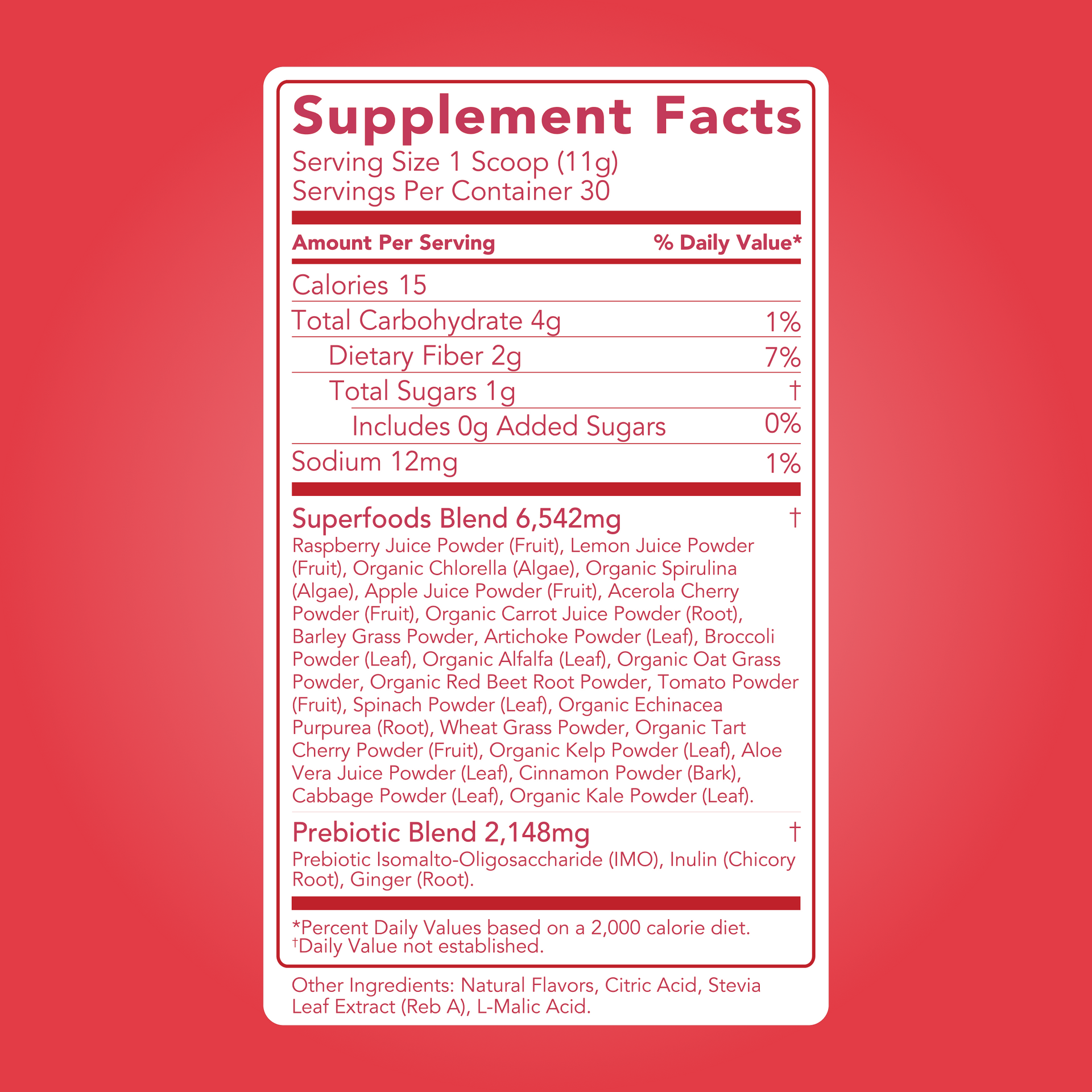 Greens: Cherry Limeade (10 Single Serving Stick Packs)