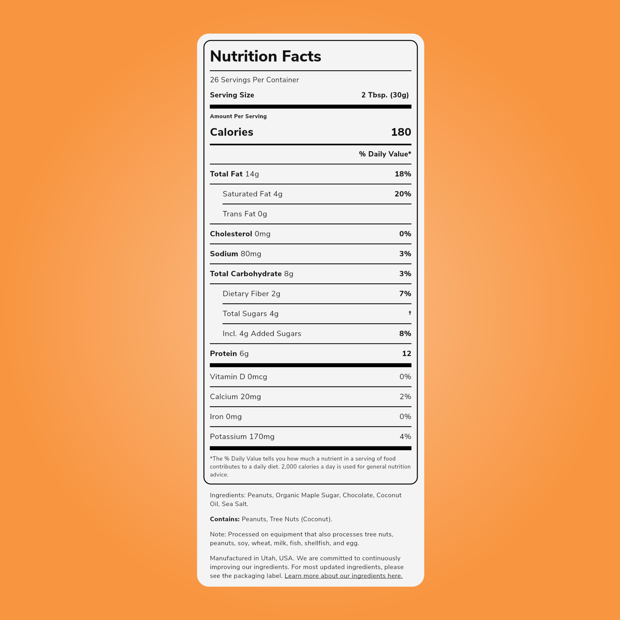 Chocolate PB Cup Nut Butter (28 ounce)