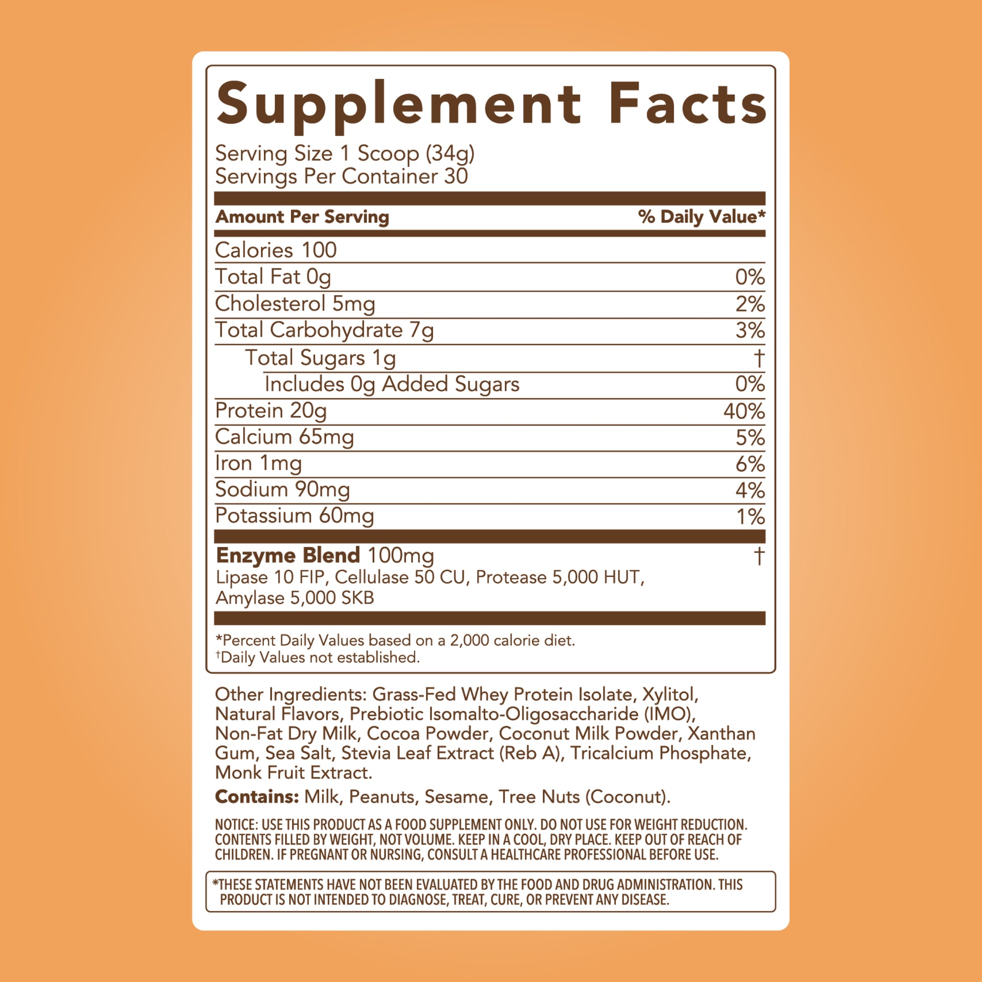 Protein Powder: Chocolate Peanut Butter (30 Serving Bag)
