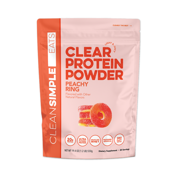 Clear Protein Powder: Peachy Ring (20 Serving)