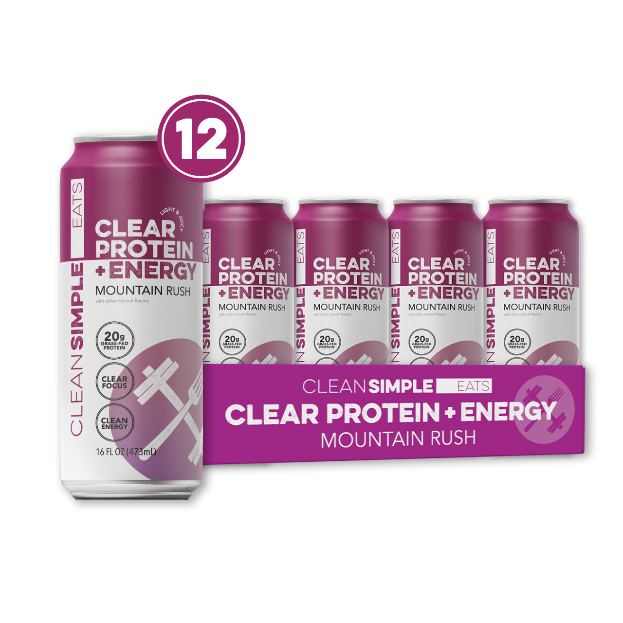 Clear Protein + Energy: Mountain Rush (12 Pack)