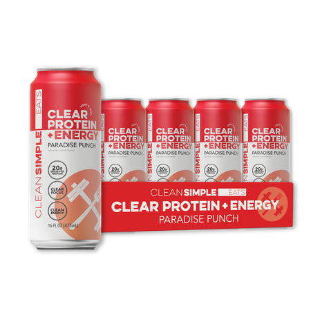 Clear Protein + Energy: Paradise Punch (12 Pack)
