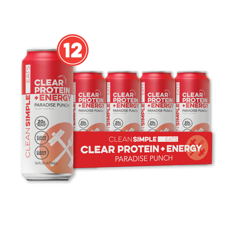 Clear Protein + Energy: Paradise Punch (12 Pack)
