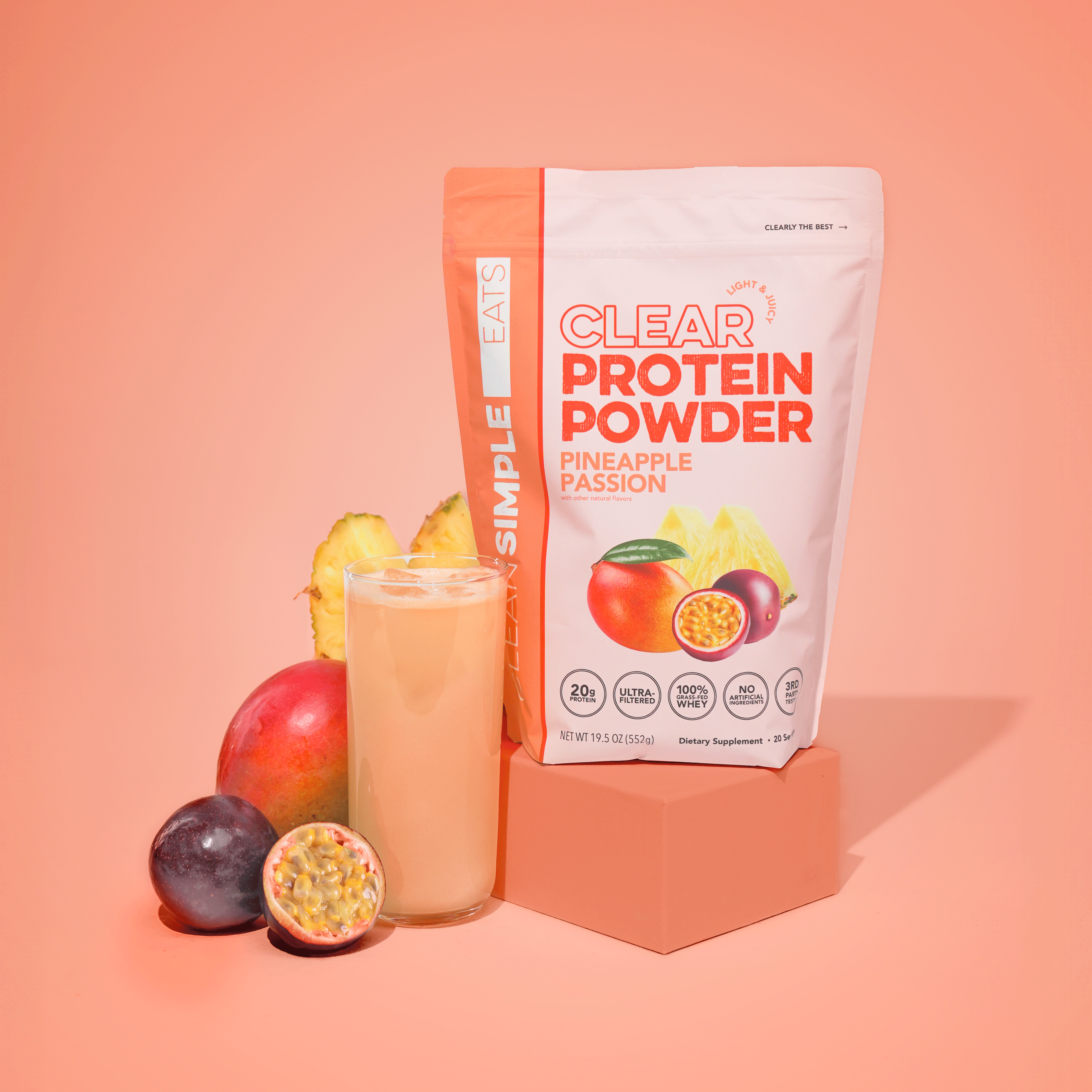 Clear Protein Powder: Pineapple Passion (20 Serving)