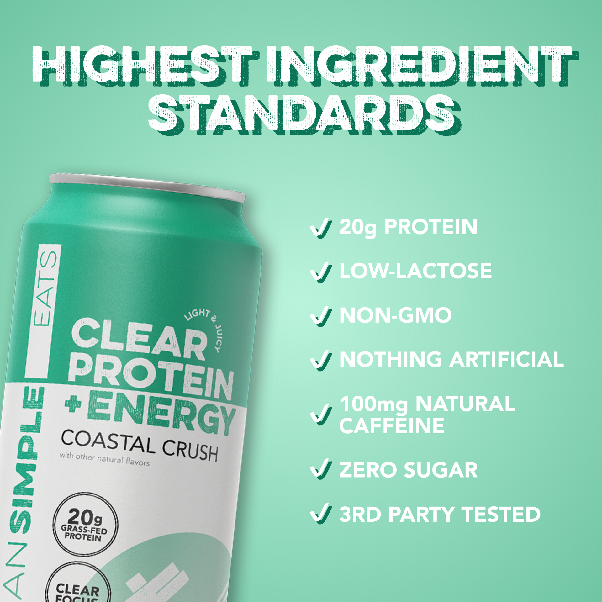 Clear Protein + Energy: Coastal Crush (12 Pack)