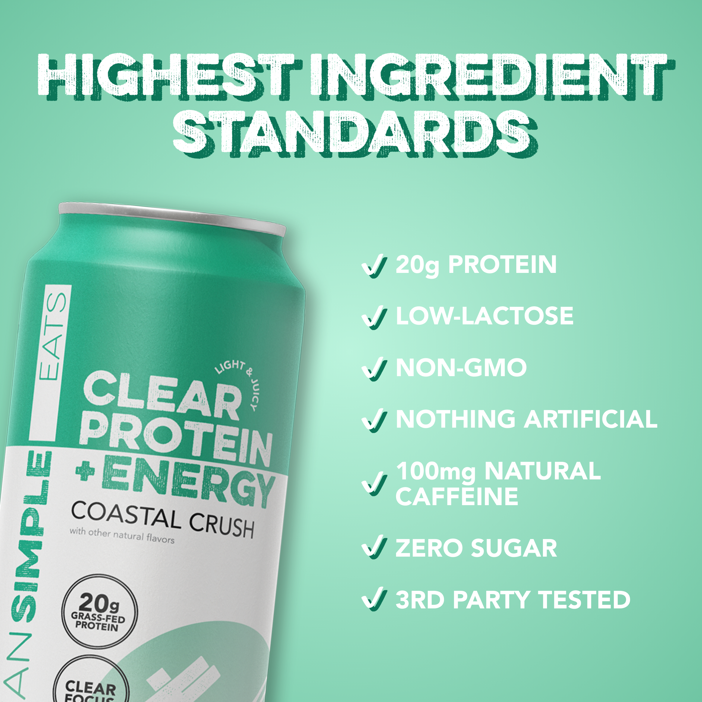 Clear Protein + Energy: Coastal Crush (12 Pack)