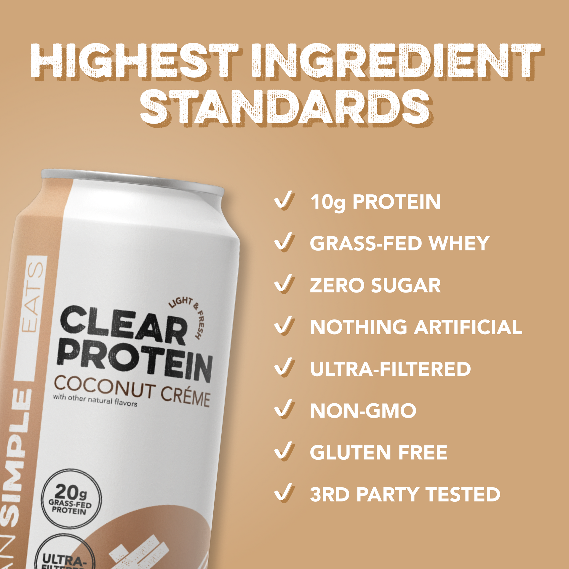 Clear Protein Water: Coconut Créme (12 Pack)