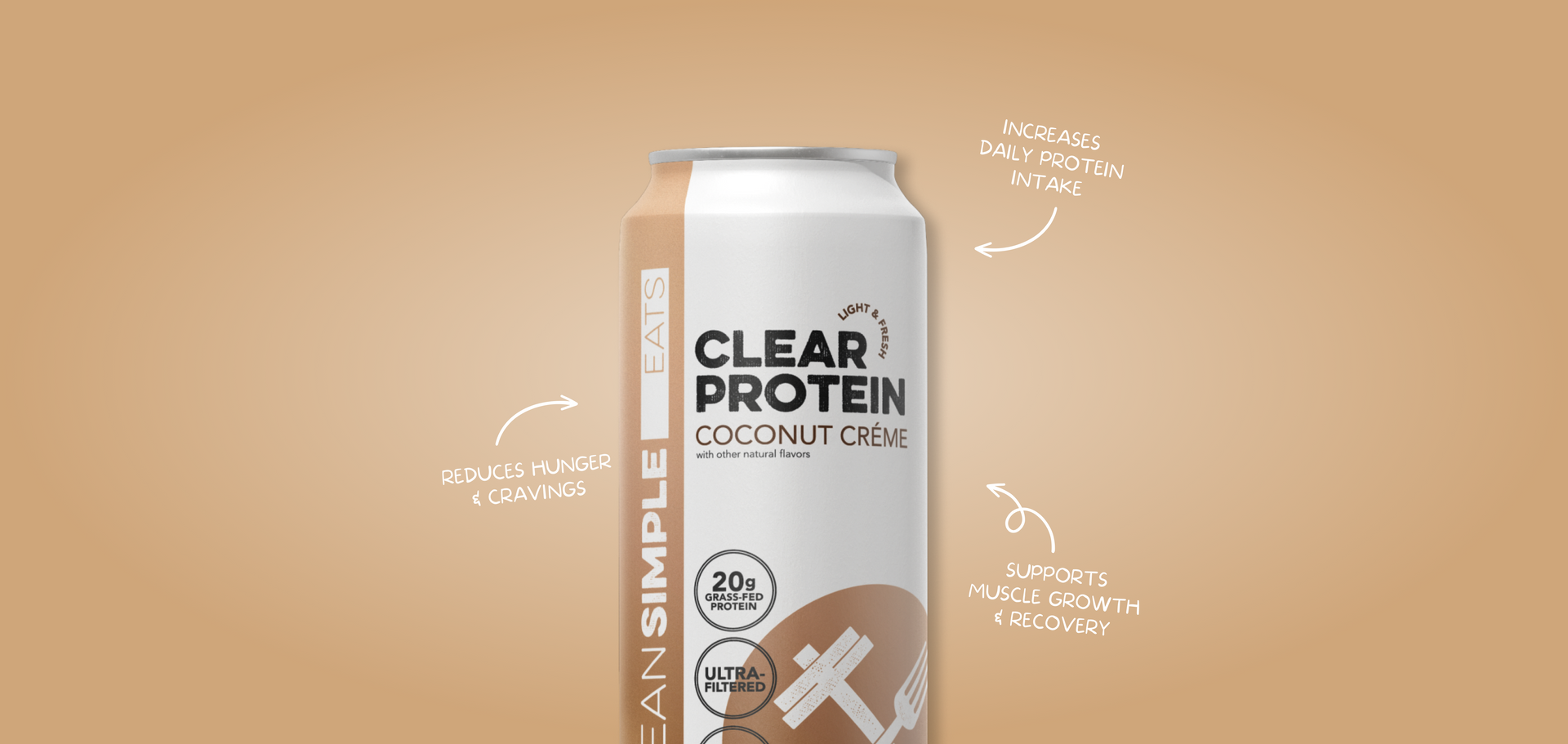 Clear Protein Water: Coconut Créme (12 Pack)