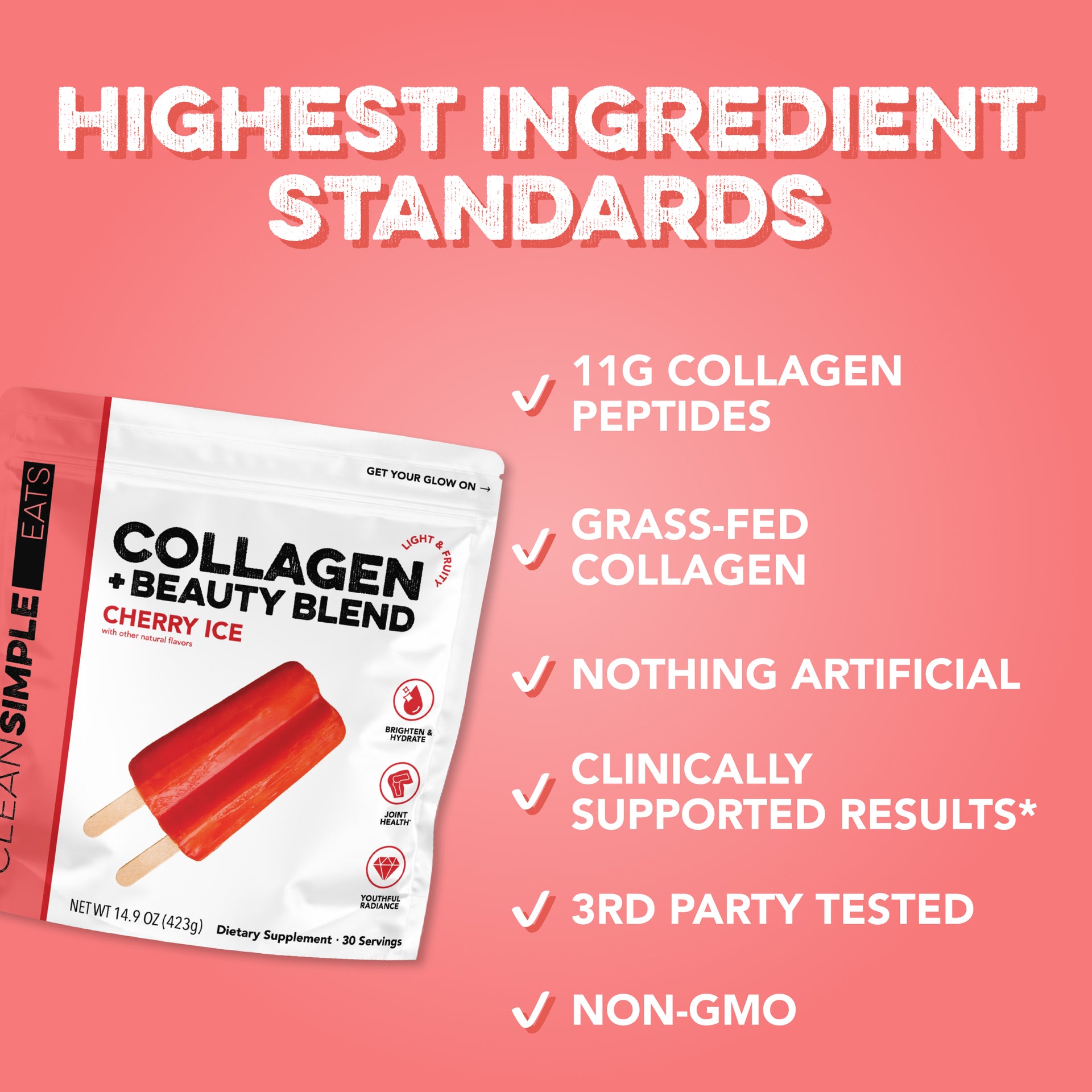 Collagen + Beauty Blend: Cherry Ice (30 Serving)