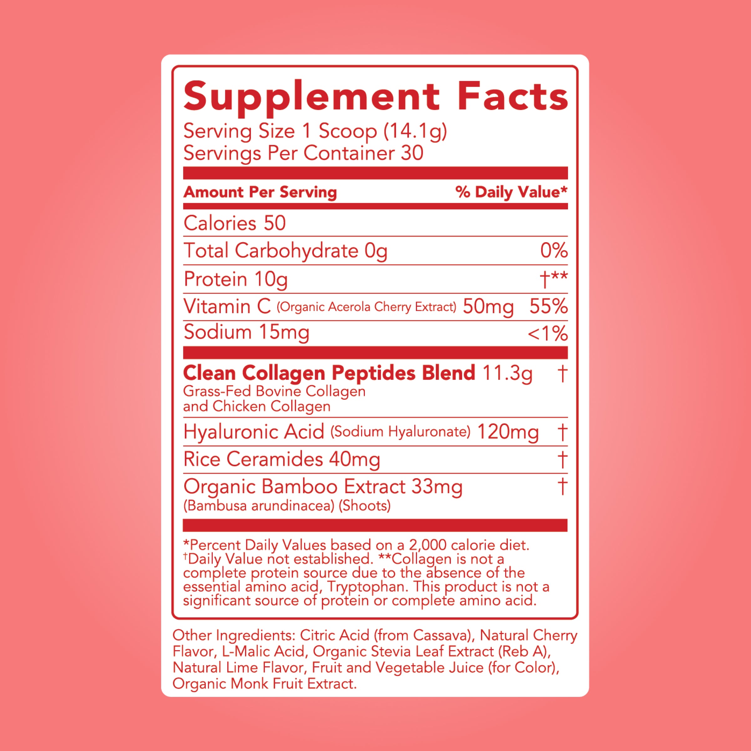 Collagen + Beauty Blend: Cherry Ice (30 Serving)