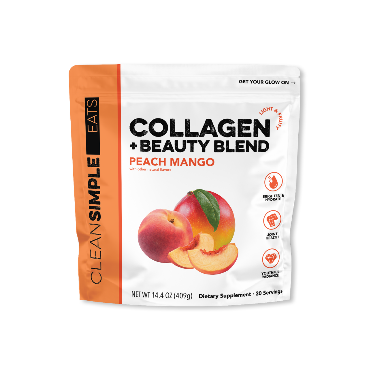 Collagen + Beauty Blend: Peach Mango (30 Servings)