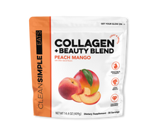 Collagen + Beauty Blend: Peach Mango (30 Servings)