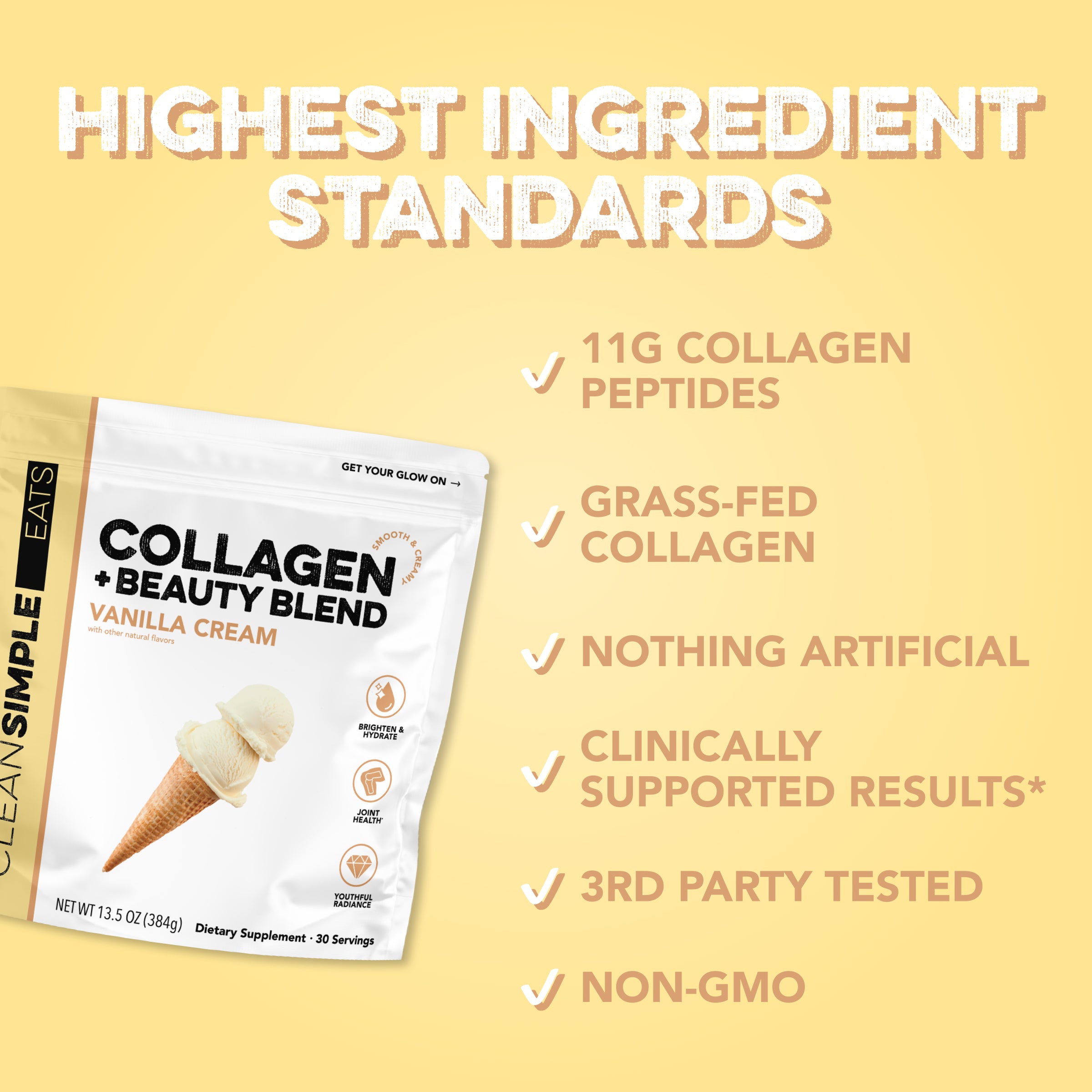 Collagen Peptides - Vanilla Cream | CSE – Clean Simple Eats