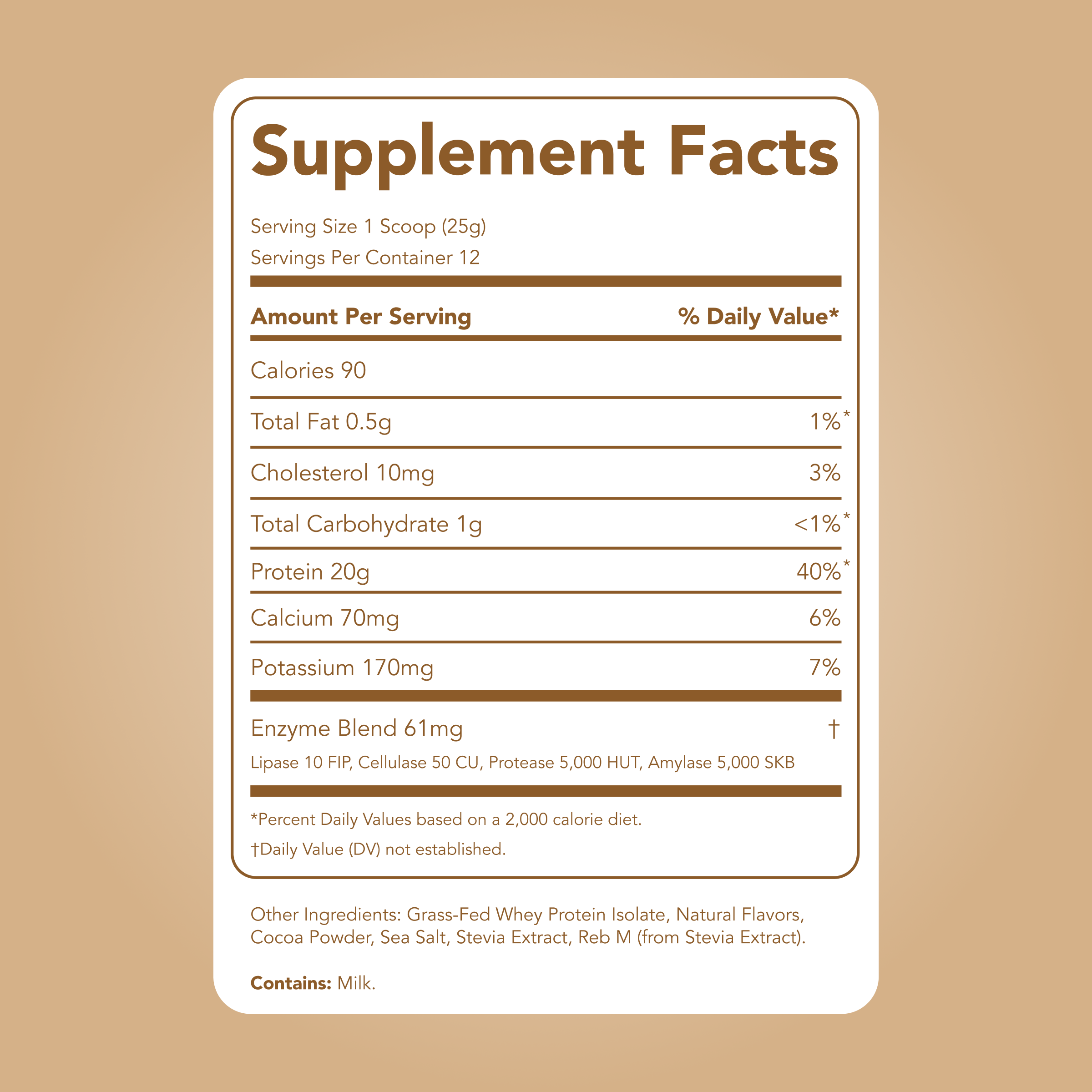 Protein Powder: Cookie Dough (12 Serving Bag)