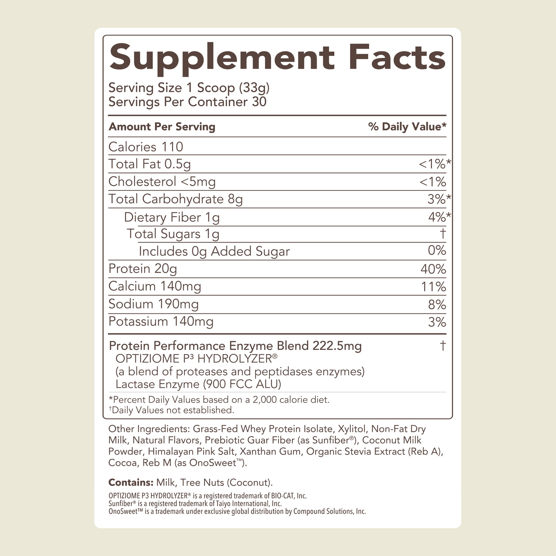 Protein Powder: Cookies 'N Cream (10 Single Serving Stick Packs)