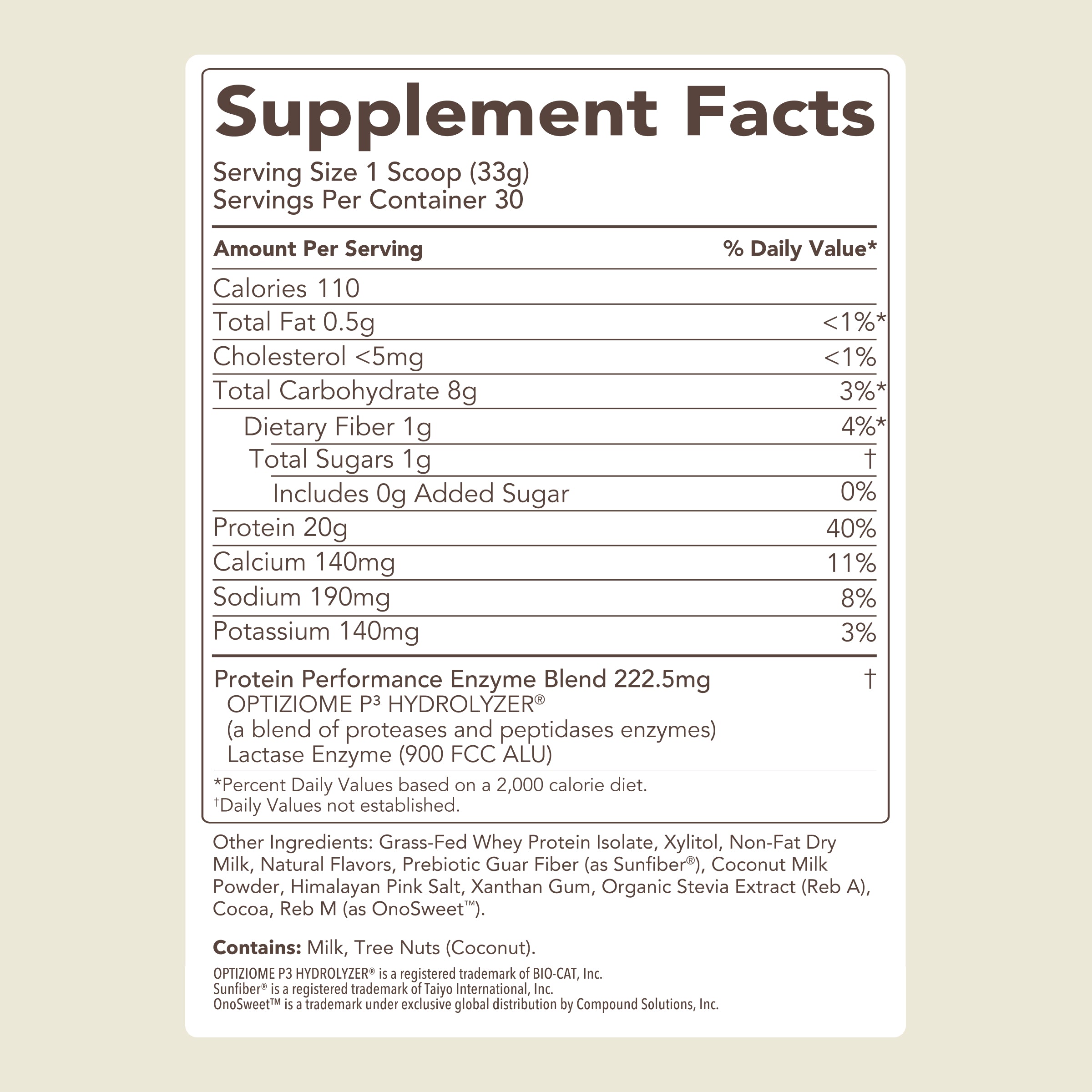 Protein Powder: Cookies 'N Cream (30 Serving Bag)