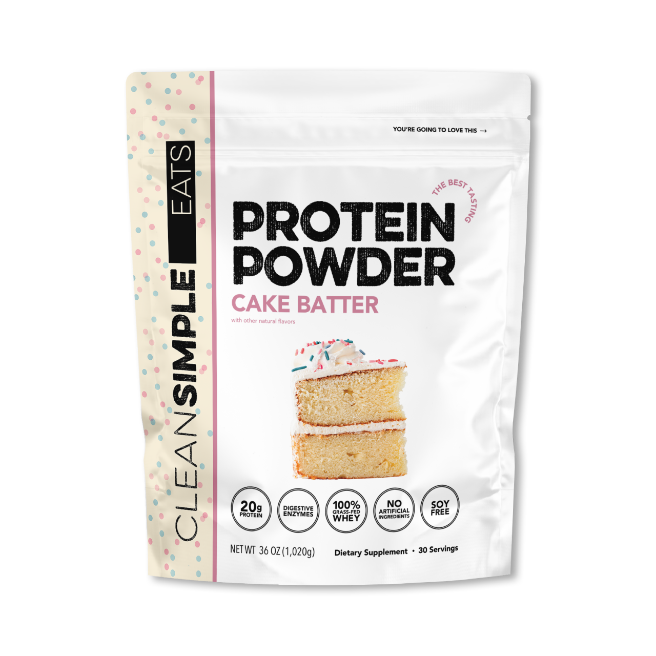 Protein Powder: Cake Batter (30 Serving Bag)