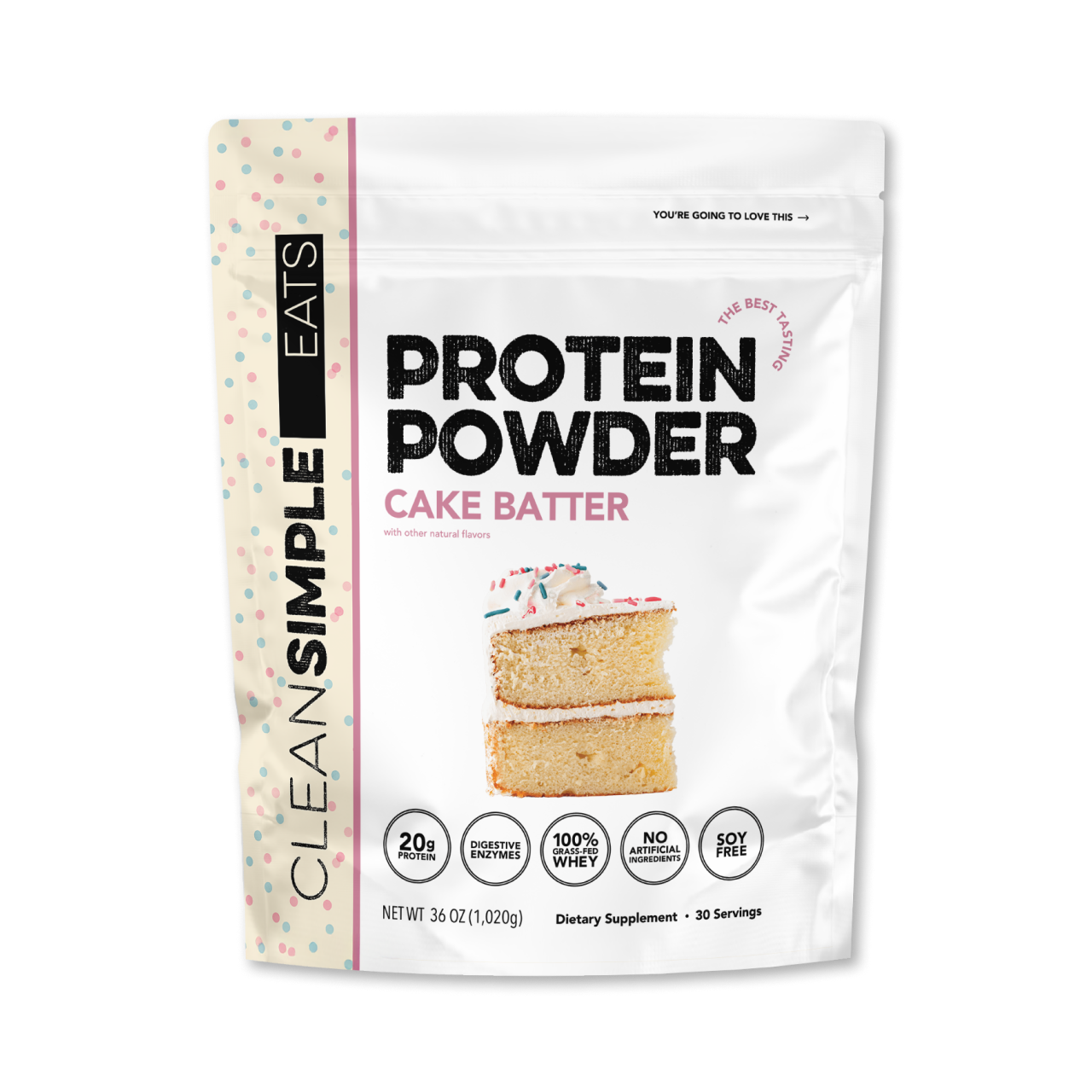Protein Powder: Cake Batter (30 Serving Bag)