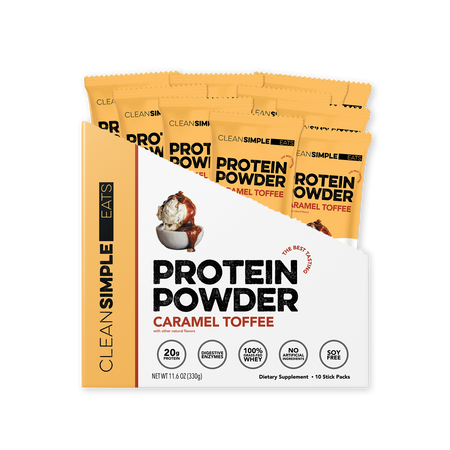 Protein Powder: Caramel Toffee (10 Single Serving Stick Packs)