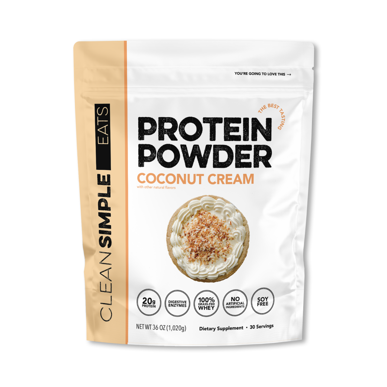 Protein Powder: Coconut Cream (30 Serving Bag)