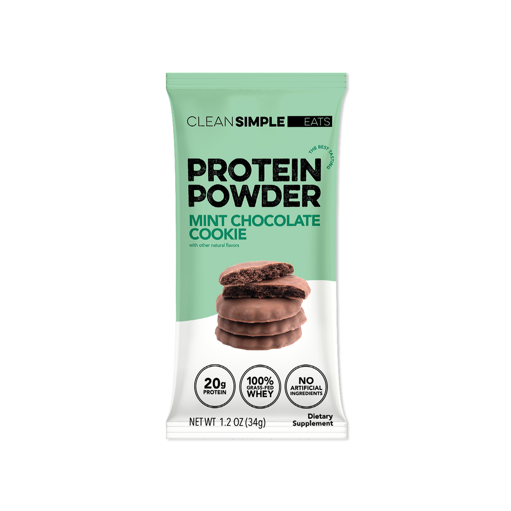 Protein Powder: Mint Chocolate Cookie (Single Serving Stick Pack Sample)
