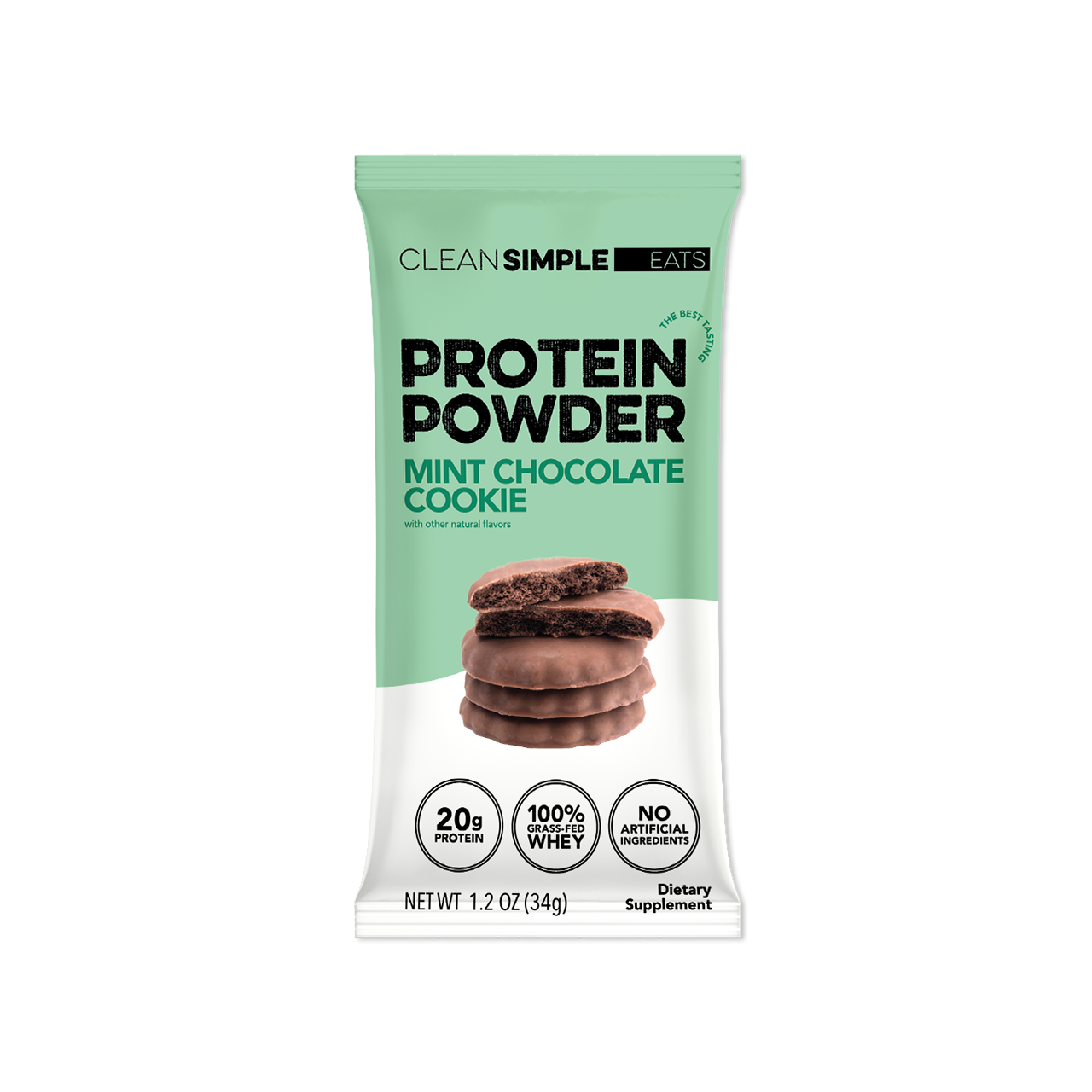 Protein Powder: Mint Chocolate Cookie (Single Serving Stick Pack Sample)